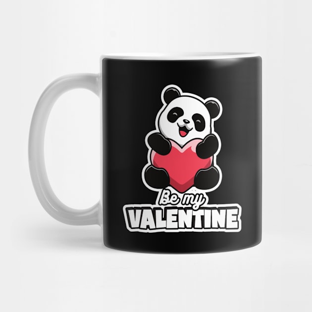 Be My Valentine Cute Panda by DPattonPD